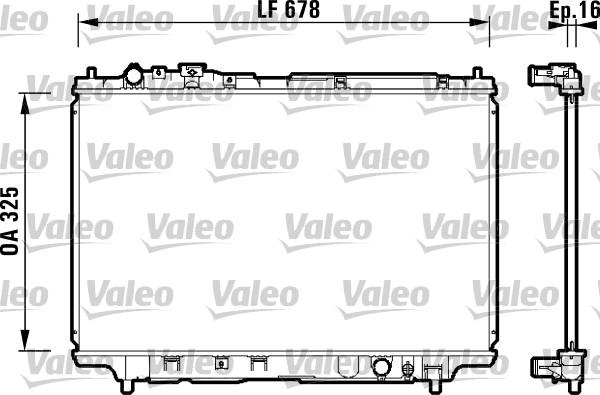 Valeo 734120 - Jäähdytin,moottorin jäähdytys inparts.fi