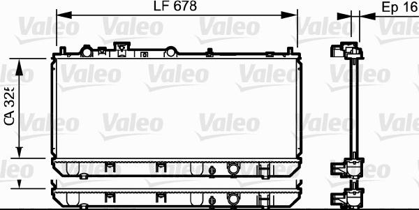 Valeo 734123 - Jäähdytin,moottorin jäähdytys inparts.fi