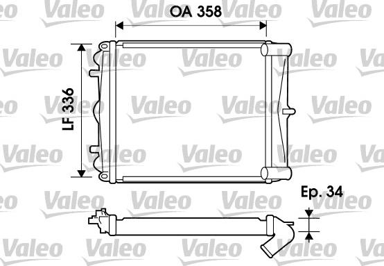 Valeo 734826 - Jäähdytin,moottorin jäähdytys inparts.fi