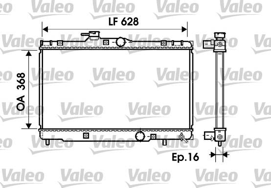 Valeo 734390 - Jäähdytin,moottorin jäähdytys inparts.fi