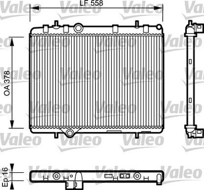 Valeo 734366 - Jäähdytin,moottorin jäähdytys inparts.fi