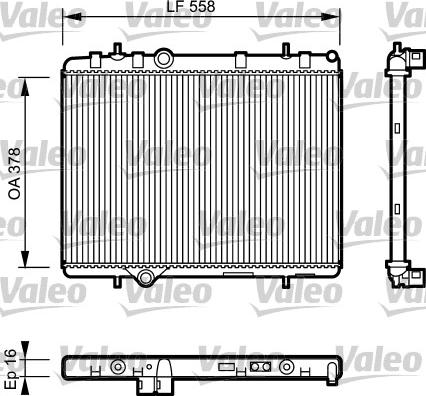 Valeo 734366 - Jäähdytin,moottorin jäähdytys inparts.fi