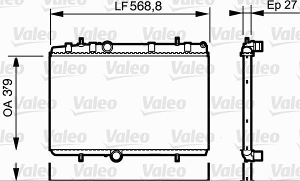 Valeo 734338 - Jäähdytin,moottorin jäähdytys inparts.fi