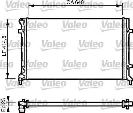 Valeo 734332 - Jäähdytin,moottorin jäähdytys inparts.fi