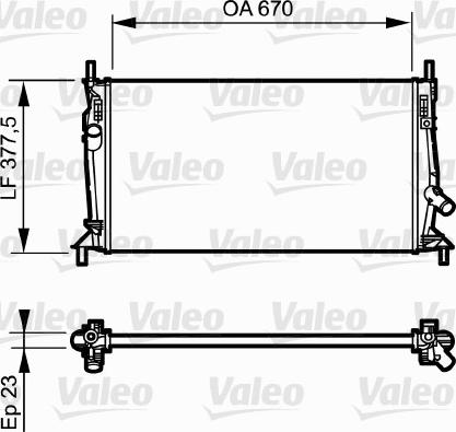 Valeo 734320 - Jäähdytin,moottorin jäähdytys inparts.fi