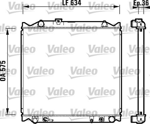 Valeo 734206 - Jäähdytin,moottorin jäähdytys inparts.fi