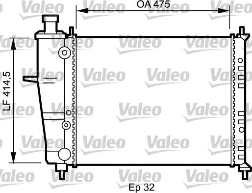 Valeo 734239 - Jäähdytin,moottorin jäähdytys inparts.fi