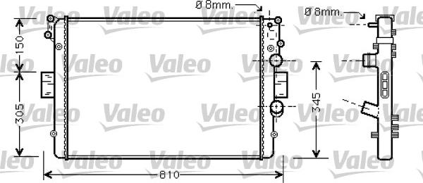 Valeo 734234 - Jäähdytin,moottorin jäähdytys inparts.fi