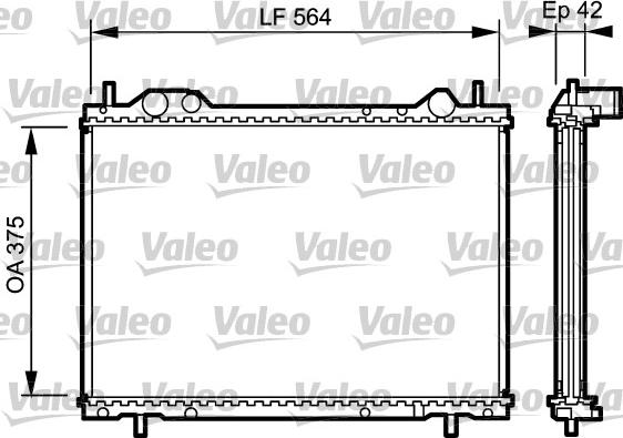 Valeo 734220 - Jäähdytin,moottorin jäähdytys inparts.fi