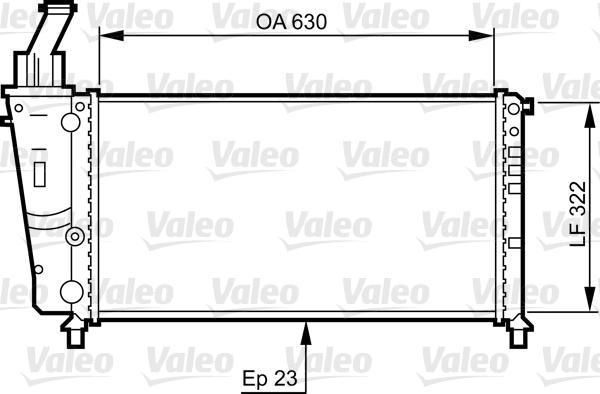 Valeo 734221 - Jäähdytin,moottorin jäähdytys inparts.fi