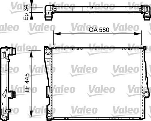 Valeo 734276 - Jäähdytin,moottorin jäähdytys inparts.fi