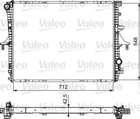 Valeo 734740 - Jäähdytin,moottorin jäähdytys inparts.fi