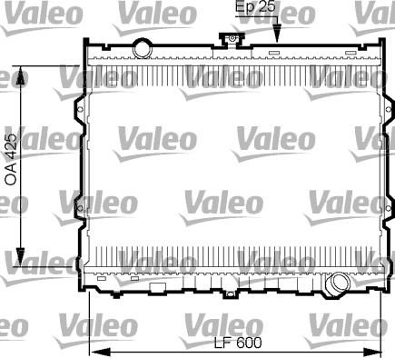 Valeo 734784 - Jäähdytin,moottorin jäähdytys inparts.fi