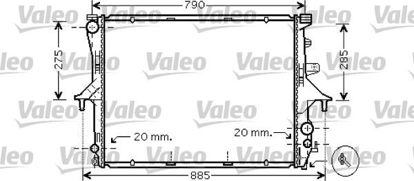 Valeo 734739 - Jäähdytin,moottorin jäähdytys inparts.fi