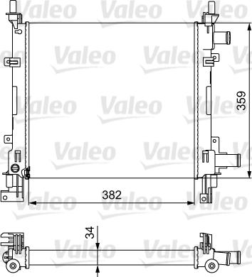 Valeo 734772 - Jäähdytin,moottorin jäähdytys inparts.fi