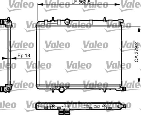 Valeo 735496 - Jäähdytin,moottorin jäähdytys inparts.fi