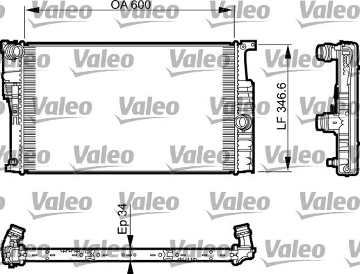 Valeo 735464 - Jäähdytin,moottorin jäähdytys inparts.fi