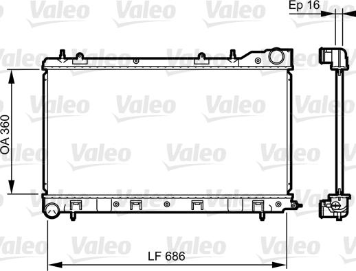 Valeo 735404 - Jäähdytin,moottorin jäähdytys inparts.fi