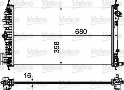 Valeo 735484 - Jäähdytin,moottorin jäähdytys inparts.fi