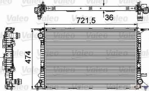 Valeo 735474 - Jäähdytin,moottorin jäähdytys inparts.fi