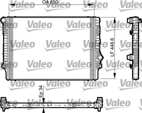 Valeo 735548 - Jäähdytin,moottorin jäähdytys inparts.fi