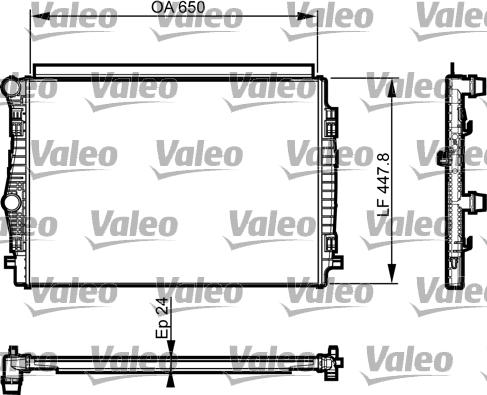 Valeo 735559 - Jäähdytin,moottorin jäähdytys inparts.fi