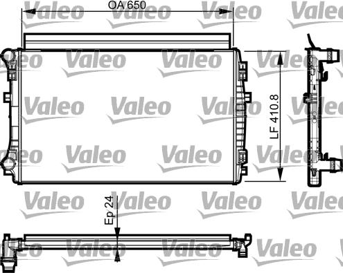 Valeo 735558 - Jäähdytin,moottorin jäähdytys inparts.fi