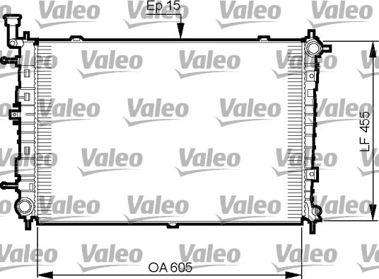 Valeo 735516 - Jäähdytin,moottorin jäähdytys inparts.fi