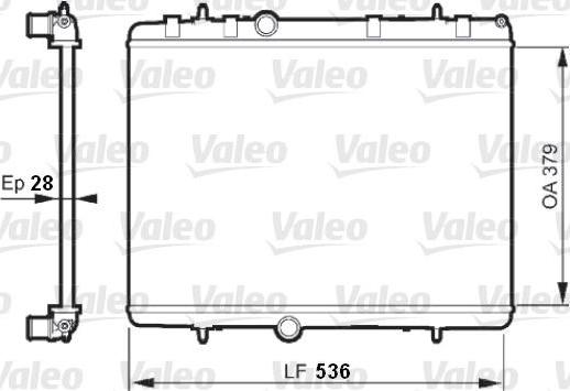 Valeo 735608 - Jäähdytin,moottorin jäähdytys inparts.fi