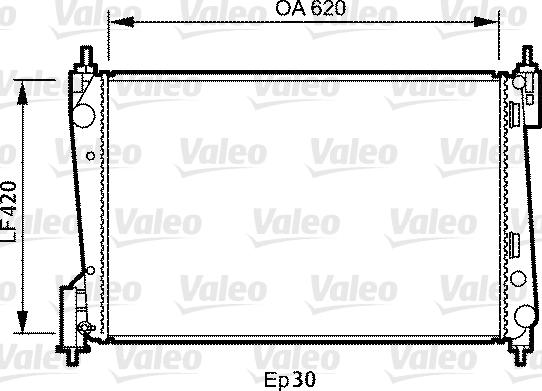 Valeo 735040 - Jäähdytin,moottorin jäähdytys inparts.fi