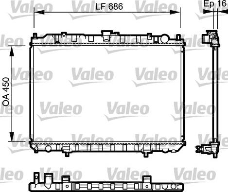 Valeo 735062 - Jäähdytin,moottorin jäähdytys inparts.fi