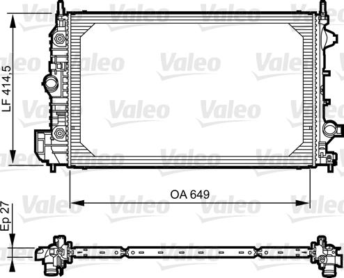 Valeo 735086 - Jäähdytin,moottorin jäähdytys inparts.fi