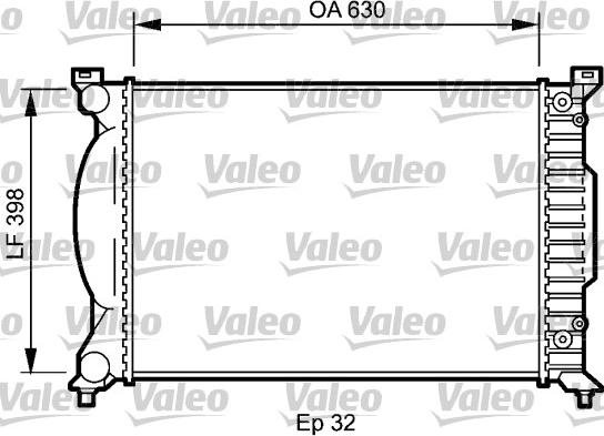 Valeo 735023 - Jäähdytin,moottorin jäähdytys inparts.fi