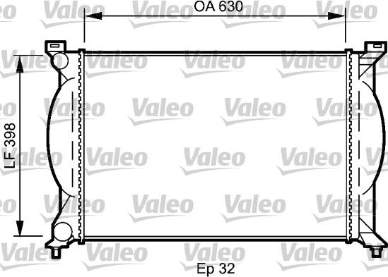 Valeo 735022 - Jäähdytin,moottorin jäähdytys inparts.fi