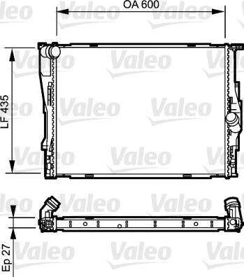 Valeo 735194 - Jäähdytin,moottorin jäähdytys inparts.fi