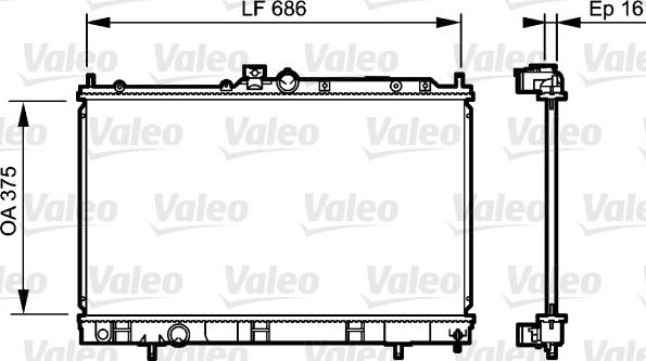 Valeo 735198 - Jäähdytin,moottorin jäähdytys inparts.fi