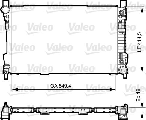 Valeo 735144 - Jäähdytin,moottorin jäähdytys inparts.fi