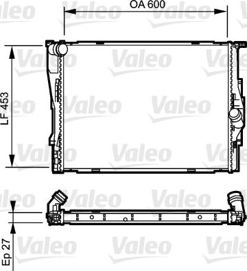 Valeo 735166 - Jäähdytin,moottorin jäähdytys inparts.fi