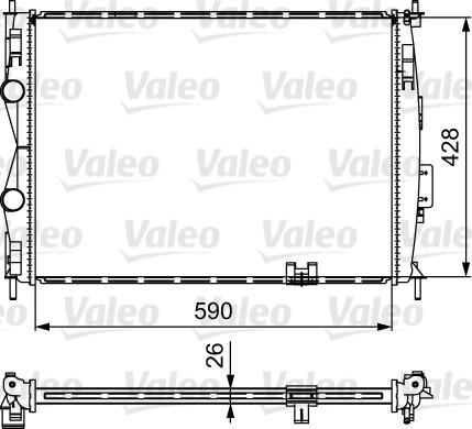 Valeo 735116 - Jäähdytin,moottorin jäähdytys inparts.fi