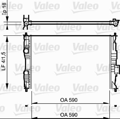 Valeo 735118 - Jäähdytin,moottorin jäähdytys inparts.fi