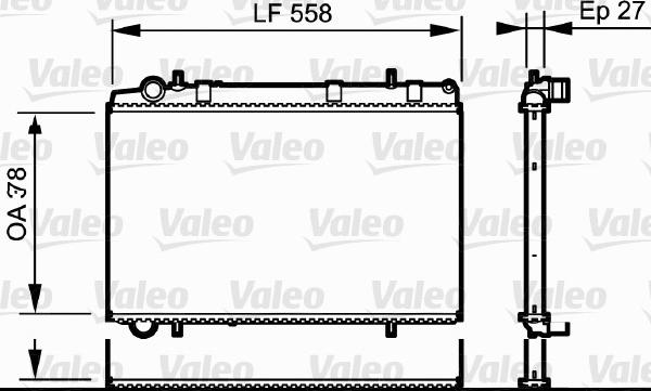 Valeo 735136 - Jäähdytin,moottorin jäähdytys inparts.fi