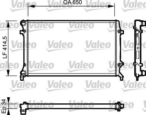 Valeo 735120 - Jäähdytin,moottorin jäähdytys inparts.fi