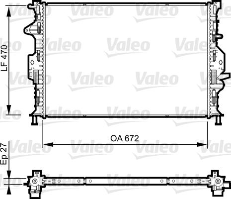 Valeo 735376 - Jäähdytin,moottorin jäähdytys inparts.fi