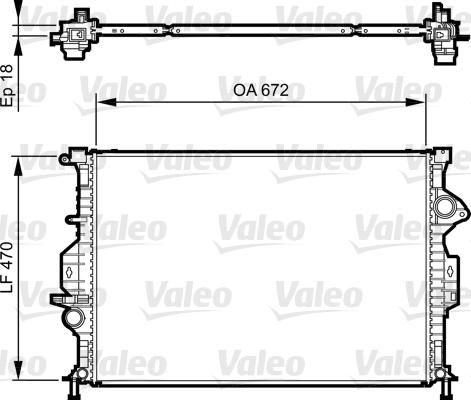 Valeo 735373 - Jäähdytin,moottorin jäähdytys inparts.fi