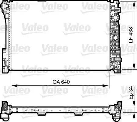 Valeo 735292 - Jäähdytin,moottorin jäähdytys inparts.fi