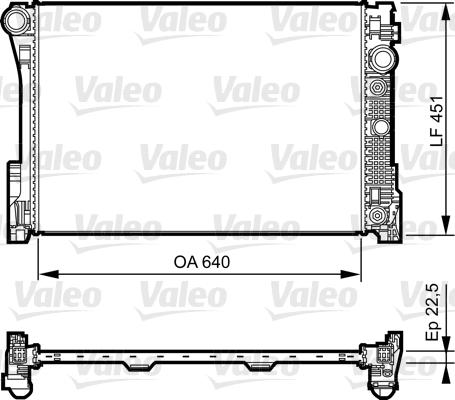 Valeo 735285 - Jäähdytin,moottorin jäähdytys inparts.fi