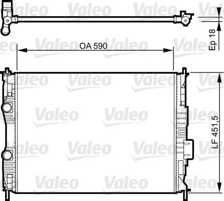 Valeo 735281 - Jäähdytin,moottorin jäähdytys inparts.fi