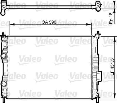 Valeo 735283 - Jäähdytin,moottorin jäähdytys inparts.fi