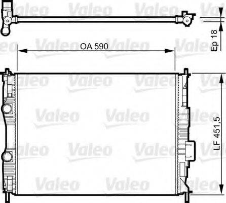 Valeo 735282 - Jäähdytin,moottorin jäähdytys inparts.fi