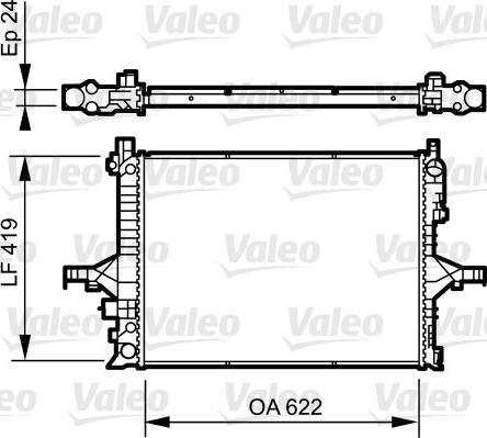 Valeo 735237 - Jäähdytin,moottorin jäähdytys inparts.fi